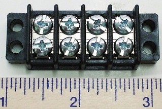 30 Amp Dual Row Terminal Blocks 4 position .375 spacing