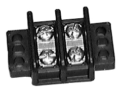 30 Amp Dual Row Terminal Blocks 4 POSITION Center Spacing: .562