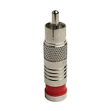 RG59 RCA-Type Nickel SealSmart Coaxial Compression Connectors 6PK