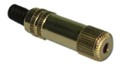 STEREO 1/8" JACK 2/PKG GOLD