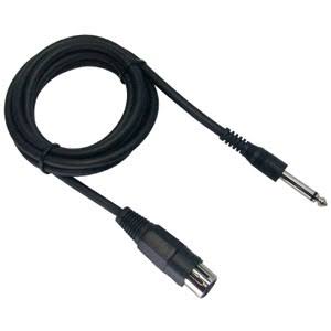 MediaStar Unbalanced XLR Female to 1/4" Male Microphone Cable - 17 :