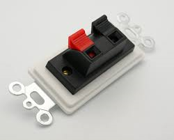 2 Heavy Duty Push-Type Terminals with White Insert Plate