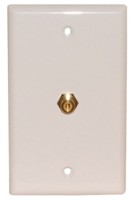 1 GOLD RCA/F-81 WALL PLATE WHITE