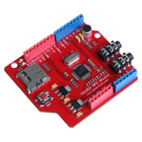 VS1053B MP3 shield board with TF card,SPI interface for Arduino MP3 AAC WMA MIDI