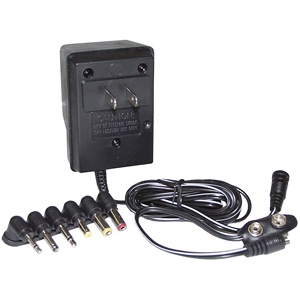 300 mA AC/DC Adapter 1.5V-12VDC