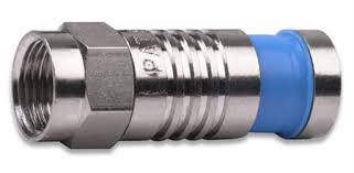 RG6Q F-Type Nickel SealSmart Coaxial Compression Connectors 10PK