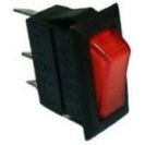 Lighted Snap-In Rocker Switch, SPST 15A @125V, ON-OFF