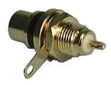 Connector, RCA Jack Panel Mt Teflon Insulator (2pk) R/B