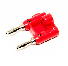 DUAL BANANA PLUG RED