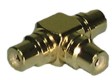 GOLD THREE RCA JACK ADAPTOR