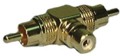 RCA ADAPTOR-2 MALE/FEMALE-GOLD