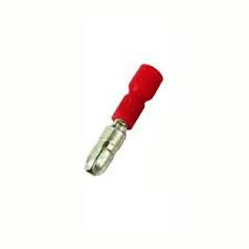 SOLDERLESS TERMINALS., Male Bullet Plugs .156" 22-18AWG Insulated Handle {100PK}