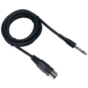 MediaStar Unbalanced XLR Female to 1/4" Male Microphone Cable - 12FT