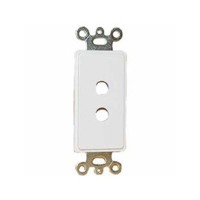 DECORA WHITE PLATE 2 HOLE