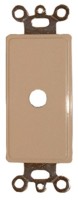 DECORA IVORY PLATE 1 HOLE