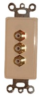 DECORA-3 RCA  SOLDER IVORY