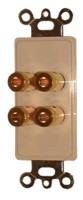 DECORA-4 GOLD BINDING POSTS IVORY