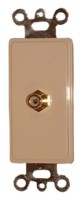 1 GOLD RCA FEED THRU PLATE-IVORY