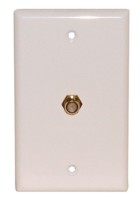 1 GOLD F WALL PLATE 3GHz WHITE 