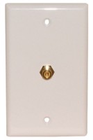 1 GOLD RCA/F-81 WALL PLATE WHITE