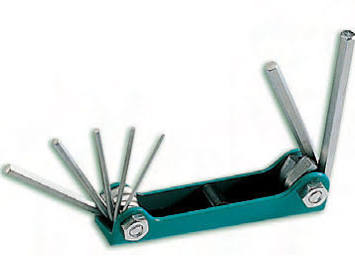 7 Piece Folding Hex Key Set 